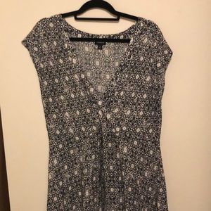 Torrid Black and White Wrap Front Challis Dress 2X